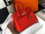 Hermes Birkin 30cm Bag in Red Clemence Leather with GHW