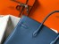 Hermes Birkin 35cm Bag in Blue Agate Clemence Leather with GHW