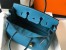 Hermes Birkin 35cm Bag in Blue Jean Clemence Leather with GHW