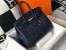 Hermes Birkin 35cm Bag in Navy Blue Clemence Leather with GHW