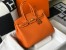 Hermes Birkin 35cm Bag in Orange Clemence Leather with GHW