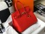 Hermes Birkin 35cm Bag in Red Clemence Leather with GHW