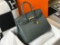 Hermes Birkin 35cm Bag in Vert Amande Clemence Leather with GHW