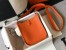 Hermes Mini Evelyne 16 Amazone Bag in Orange Clemence Leather