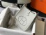 Hermes Mini Evelyne 16 Amazone Bag in Pearl Grey Clemence Leather