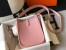Hermes Mini Evelyne 16 Amazone Bag in Pink Clemence Leather