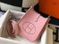 Hermes Mini Evelyne 16 Amazone Bag in Pink Clemence Leather