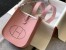 Hermes Mini Evelyne 16 Amazone Bag in Pink Clemence Leather