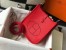 Hermes Mini Evelyne 16 Amazone Bag in Red Clemence Leather