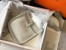 Hermes Evelyne III 29 Bag in Pearl Grey Clemence Leather