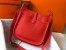 Hermes Evelyne III 29 Bag in Red Clemence Leather