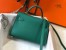 Hermes Kelly Mini II Sellier Bag in Malachite Epsom Leather