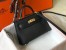 Hermes Kelly Mini II Sellier Bag in Black Epsom Leather