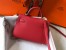 Hermes Kelly Mini II Sellier Bag in Red Epsom Leather
