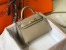 Hermes Kelly Mini II Sellier Bag in Tourterelle Epsom Leather