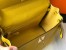 Hermes Kelly 25cm Retourne Bag in Yellow Clemence Leather with GHW