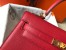 Hermes Kelly 25cm Sellier Bag in Red Epsom Leather with GHW
