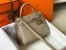 Hermes Kelly 25cm Sellier Bag in Tourterelle Epsom Leather with GHW