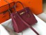 Hermes Kelly 28cm Retourne Bag in Bordeaux Clemence Leather with GHW