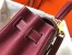 Hermes Kelly 28cm Retourne Bag in Bordeaux Clemence Leather with GHW