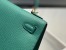 Hermes Kelly 28cm Sellier Bag in Malachite Epsom Leather with GHW