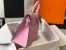 Hermes Kelly 28cm Sellier Bag in Mauve Sylvestre Epsom Leather with GHW