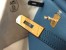 Hermes Kelly 32cm Retourne Bag in Blue Agate Clemence Leather with GHW