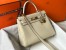 Hermes Kelly 32cm Retourne Bag in Craie Clemence Leather with GHW