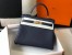 Hermes Kelly 32cm Retourne Bag in Dark Blue Clemence Leather with GHW