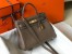 Hermes Kelly 32cm Retourne Bag in Taupe Clemence Leather with GHW