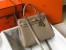 Hermes Kelly 32cm Retourne Bag in Tourterelle Clemence Leather with GHW