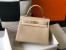 Hermes Kelly 32cm Retourne Bag in Trench Clemence Leather with GHW