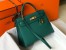 Hermes Kelly 32cm Sellier Bag in Malachite Epsom Leather with GHW