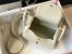 Hermes Lindy Mini Bag in Craie Clemence Leather with GHW