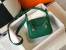 Hermes Lindy Mini Bag in Malachite Clemence Leather with GHW