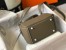 Hermes Lindy Mini Bag in Taupe Clemence Leather with PHW