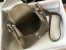 Hermes Lindy Mini Bag in Taupe Clemence Leather with PHW