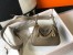 Hermes Lindy Mini Bag in Taupe Clemence Leather with GHW