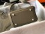 Hermes Lindy Mini Bag in Taupe Clemence Leather with GHW
