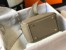 Hermes Lindy Mini Bag in Tourterelle Clemence Leather with GHW