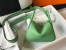 Hermes Lindy Mini Bag in Vert Criquet Clemence Leather with GHW