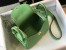 Hermes Lindy Mini Bag in Vert Criquet Clemence Leather with GHW