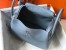 Hermes Lindy 26cm Bag in Blue Lin Clemence Leather with PHW