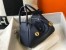 Hermes Lindy 26cm Bag in Navy Blue Clemence Leather with GHW