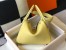 Hermes Lindy 26cm Bag in Jaune Poussin Clemence Leather with GHW