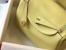 Hermes Lindy 26cm Bag in Jaune Poussin Clemence Leather with GHW