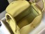 Hermes Lindy 26cm Bag in Jaune Poussin Clemence Leather with GHW