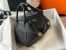 Hermes Lindy 26cm Bag in Black Clemence Leather with GHW