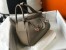 Hermes Lindy 26cm Bag in Taupe Clemence Leather with PHW