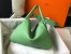 Hermes Lindy 26cm Bag in Vert Cypres Clemence Leather with GHW